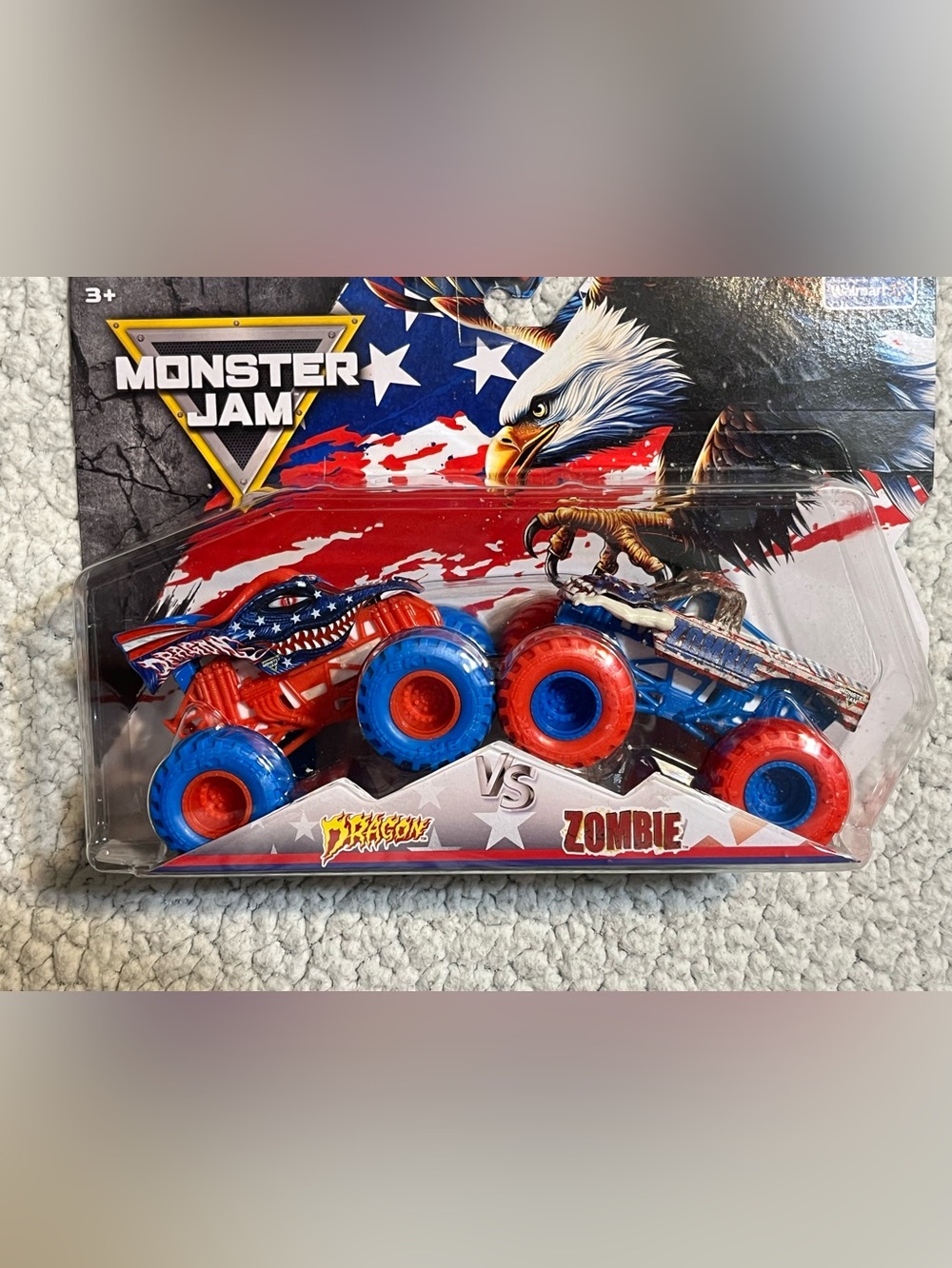 Monster Jam Dragon vs Zombie
Stars and Stripes 2 pack - Picture 2 of 7